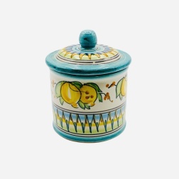 Bomboniera matrimonio zuccheriera ceramica di Vietri limoni